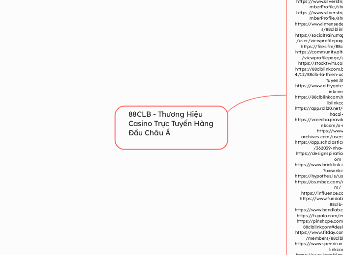 88CLB - Thương Hiệu Casino Trực Tuyến Hàng ...- Mindmap