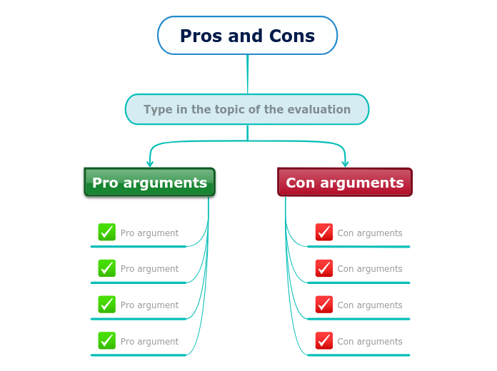 Pros and cons template