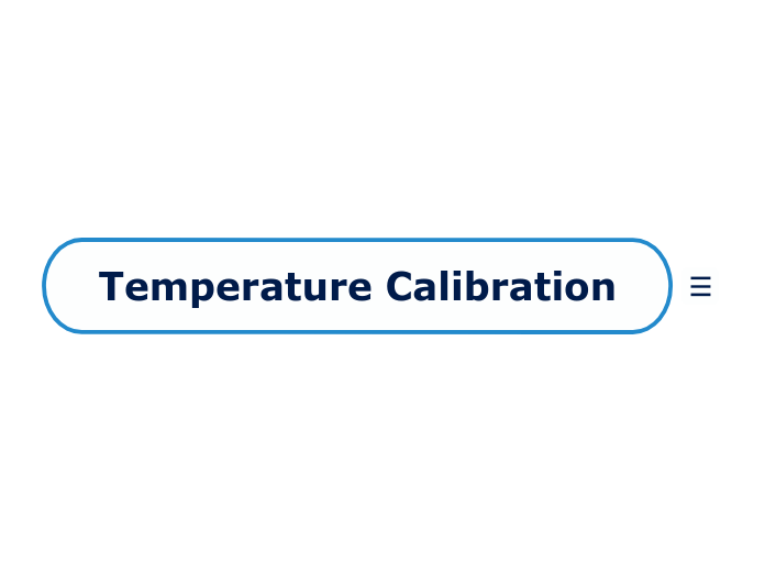 Temperature Calibration Mind Map