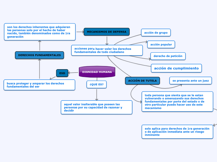DIGNIDAD HUMANA Mapa Mental