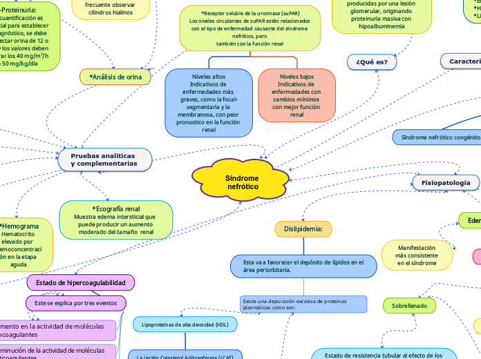 Síndrome nefrótico - Mind Map