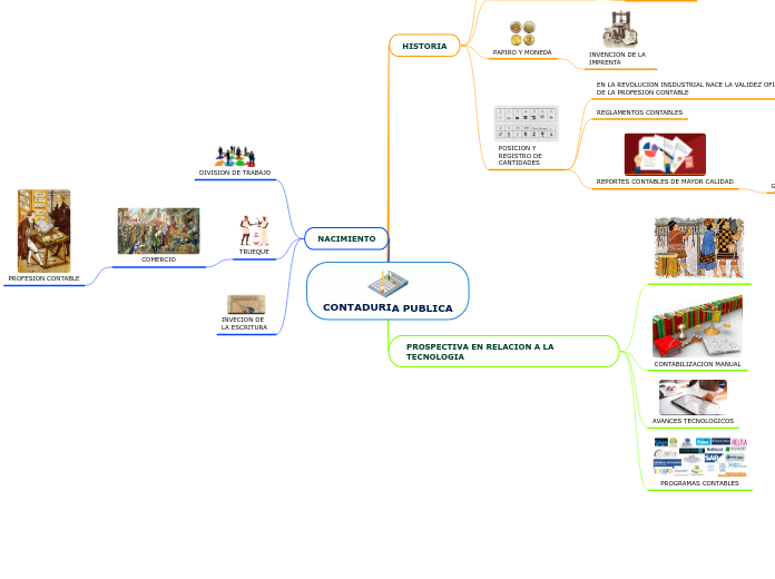 CONTADURIA PUBLICA Mind Map