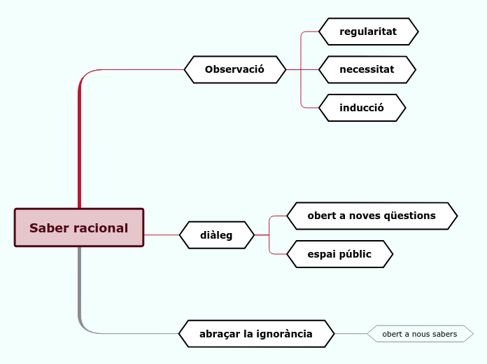 Saber racional - Mapa Mental - Amostra