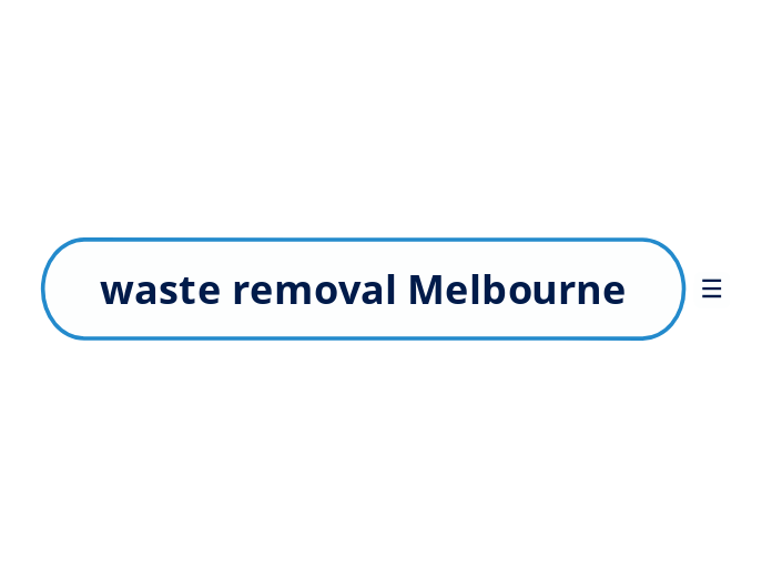 waste removal Melbourne Mind Map