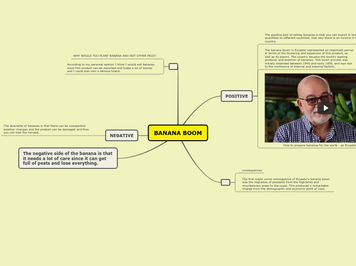 BANANA BOOM Mind Map