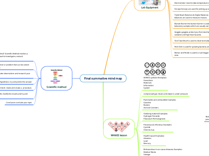 Final Summative Mind Map Mind Map Printable Whmis Symbols
