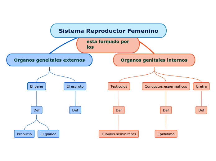Sistema Reproductor Femenino Mind Map