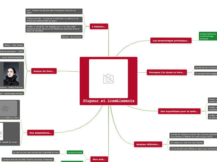 Stupeur et tremblements Mind Map