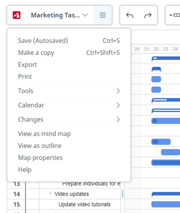 logiciel de diagramme de Gantt en ligne